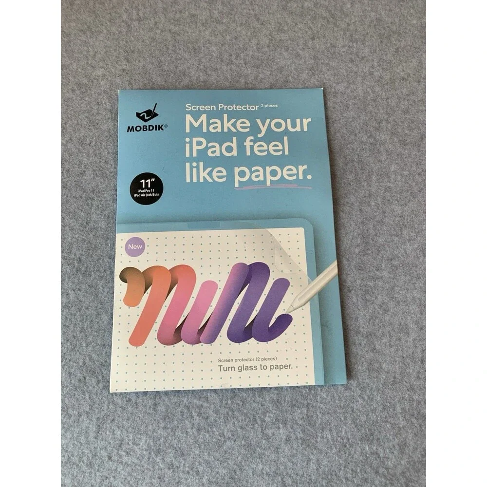 MOBDIK PET Matte Anti-Glare Screen Protector iPad Pro 11/Air 4 10.9 2pk